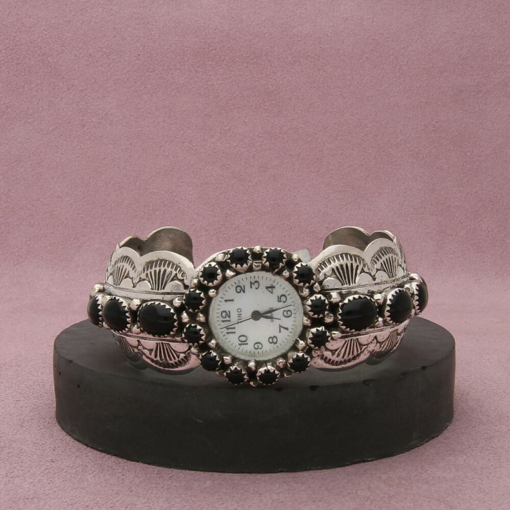 ⚡clearance⚡ navajo sterling silver wilbert benally watch cuff bracelet 6.75in